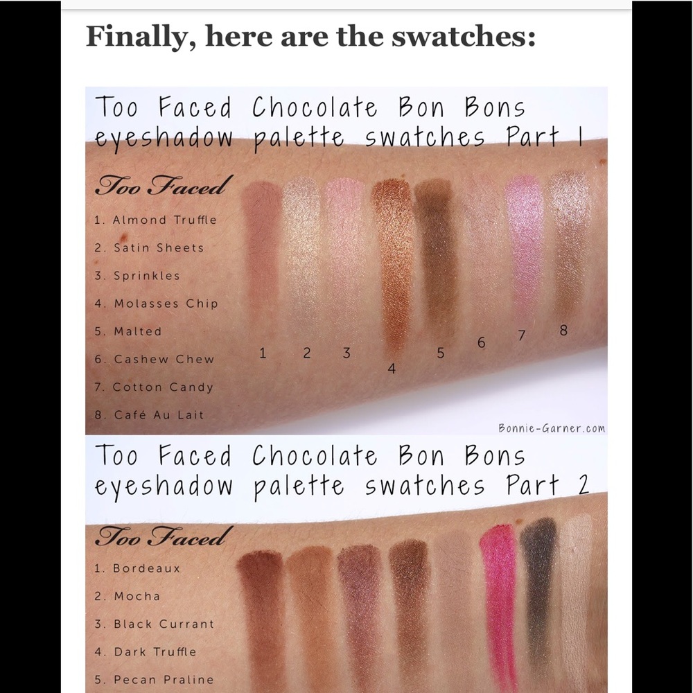 Too Faced Chocolate Bon Bons Eyeshadow - Picture 5 of 5